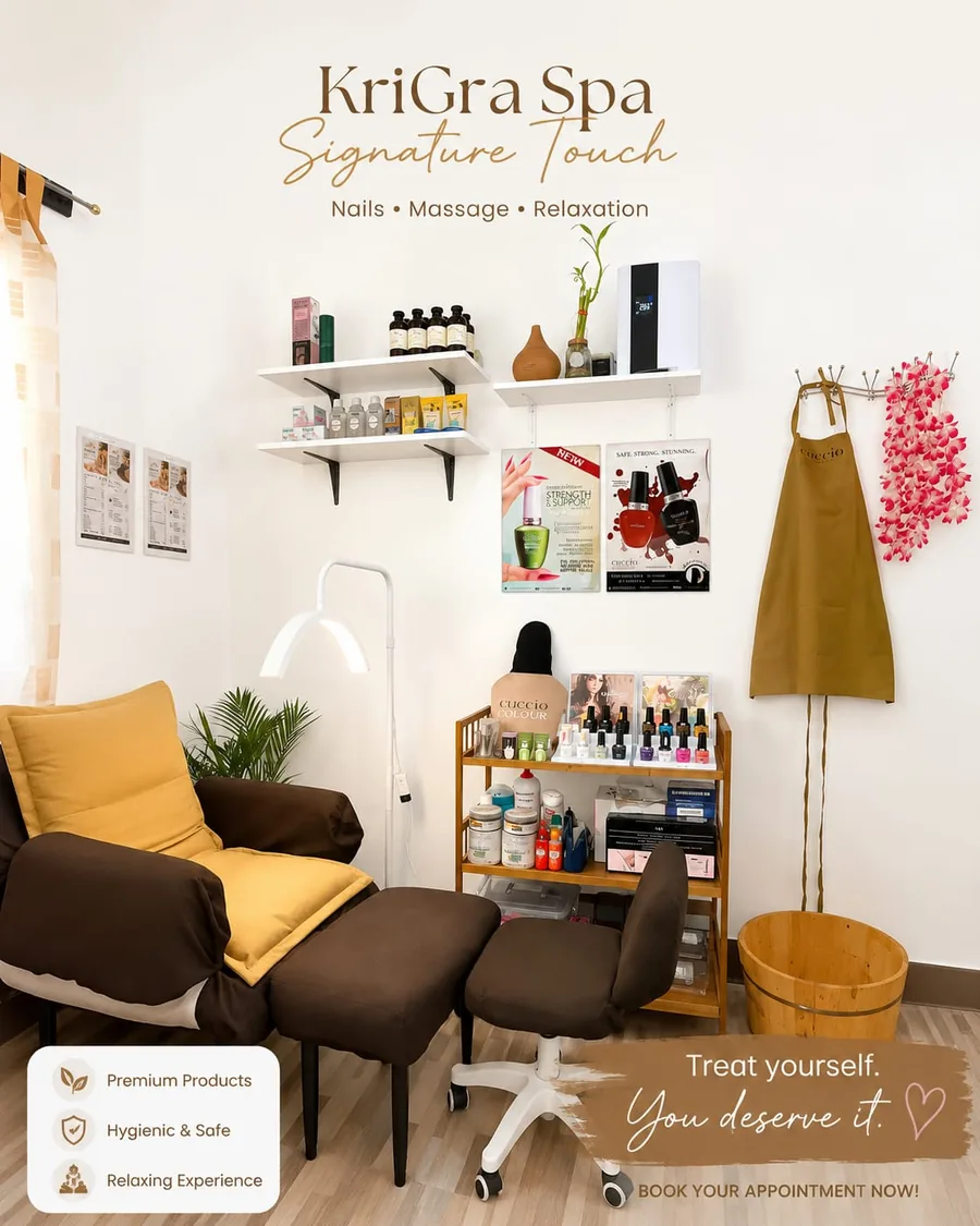 Cuccio products at KriGra Spa